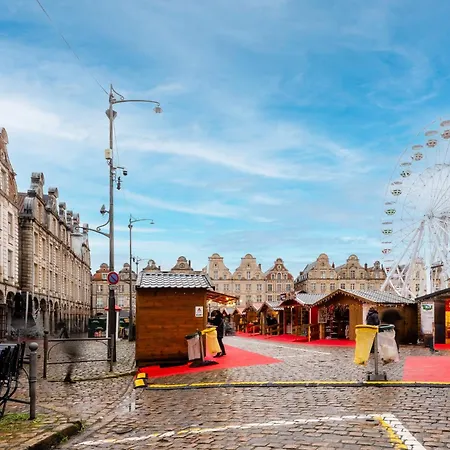 La Bulle Arrageoise - Grand Place - Spacieux - Lumineux - Lit King Size - Wifi - Parking Public Lägenhet